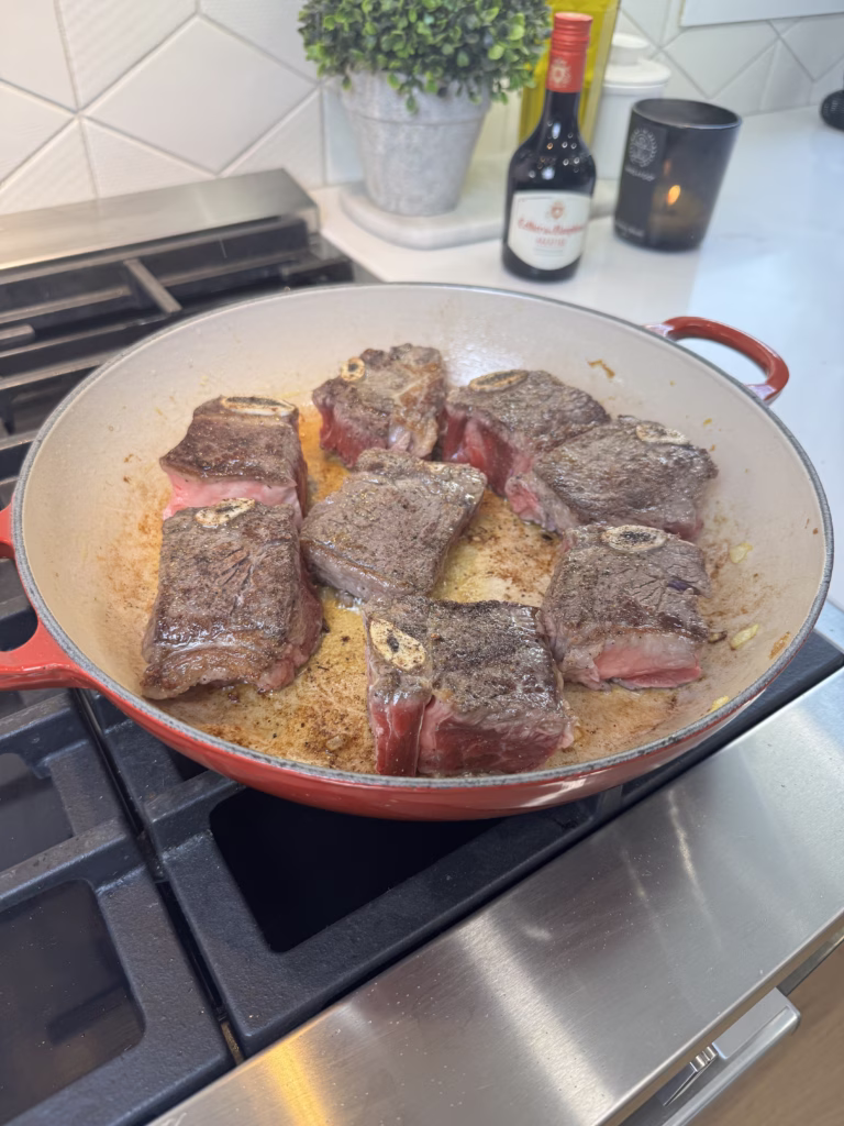seared short ribs